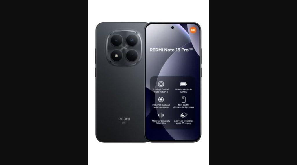 xiaomi redmi note 15 pro 5g 12 256 black