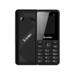 Sunelan S8 black mobile phone, front and back views