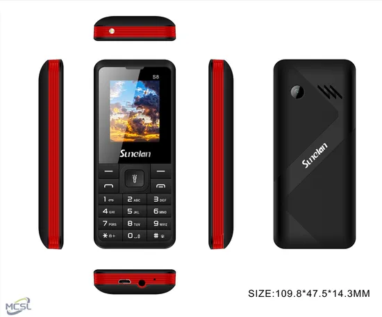 Sunelan S8 1.77 Inch 2g Feature Phone with Big Speaker Sunelan S8 Wholesale 1.8 Mini Modern Mobile Phone Keyboard Mobile Phone 32MB 1000mAh New Small Function Mobile Phone - Image 1