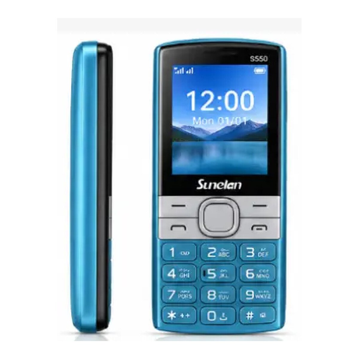 Mobile Sunelan s550 Dual sim Battery 1200 Cyan Square Mobile Sunelan s550 Dual sim Battery 1200 Cyan - Image 1