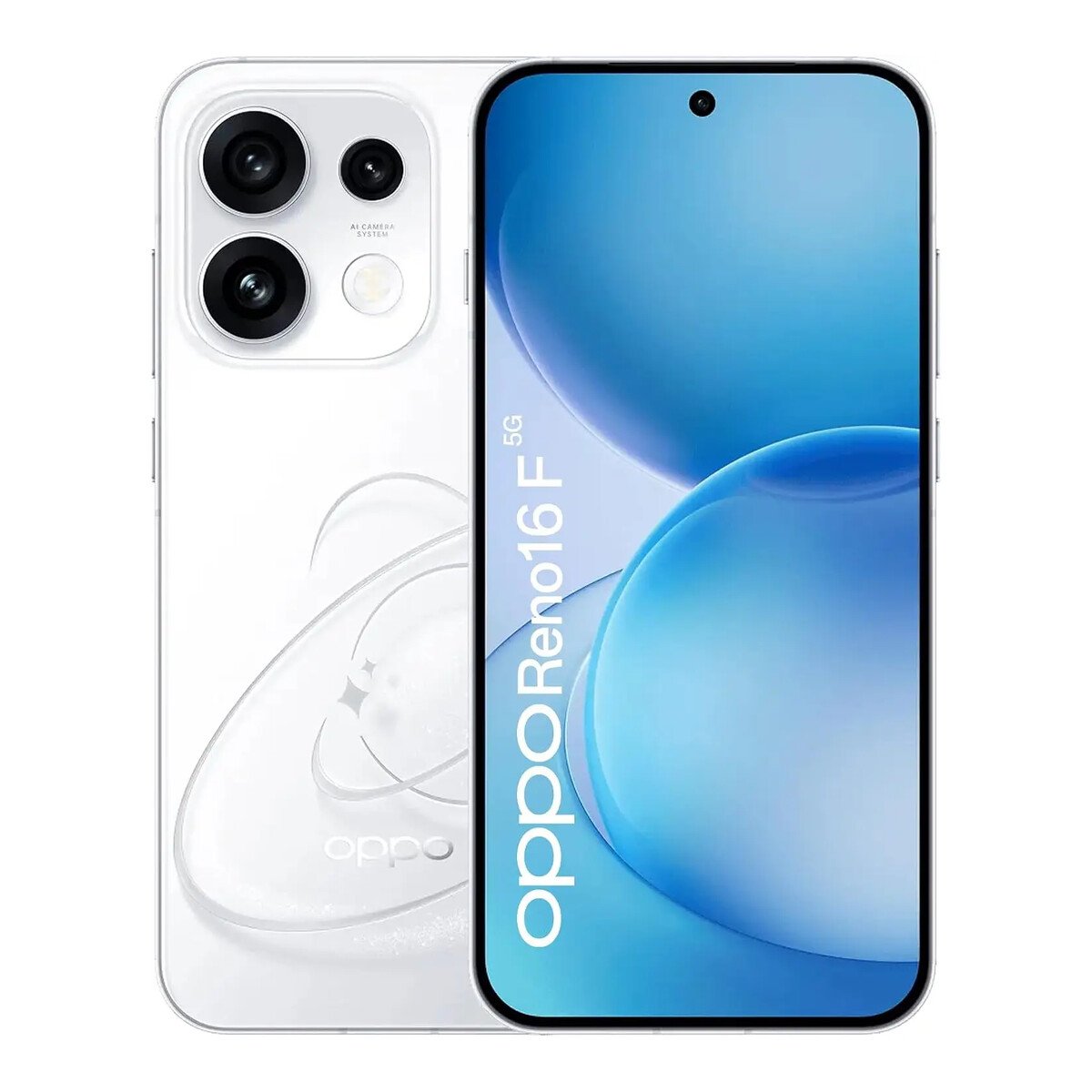 OPPO Reno16 F 5G Dual SIM 8GB RAM 256GB ROM Pop White Square OPPO Reno16 F 5G Dual SIM 8GB RAM 256GB ROM Pop White - Image 1